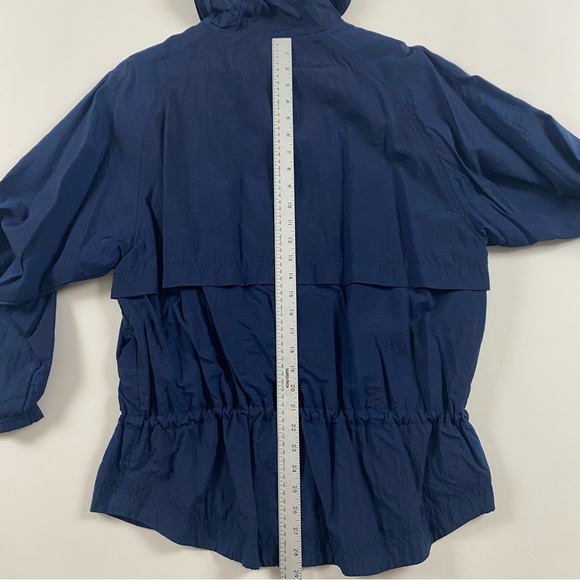 Vintage 90s Nike Full Zip Windbreaker Jacket Women’s Medium 10-12 Blue Nylon - Picture 15 of 16